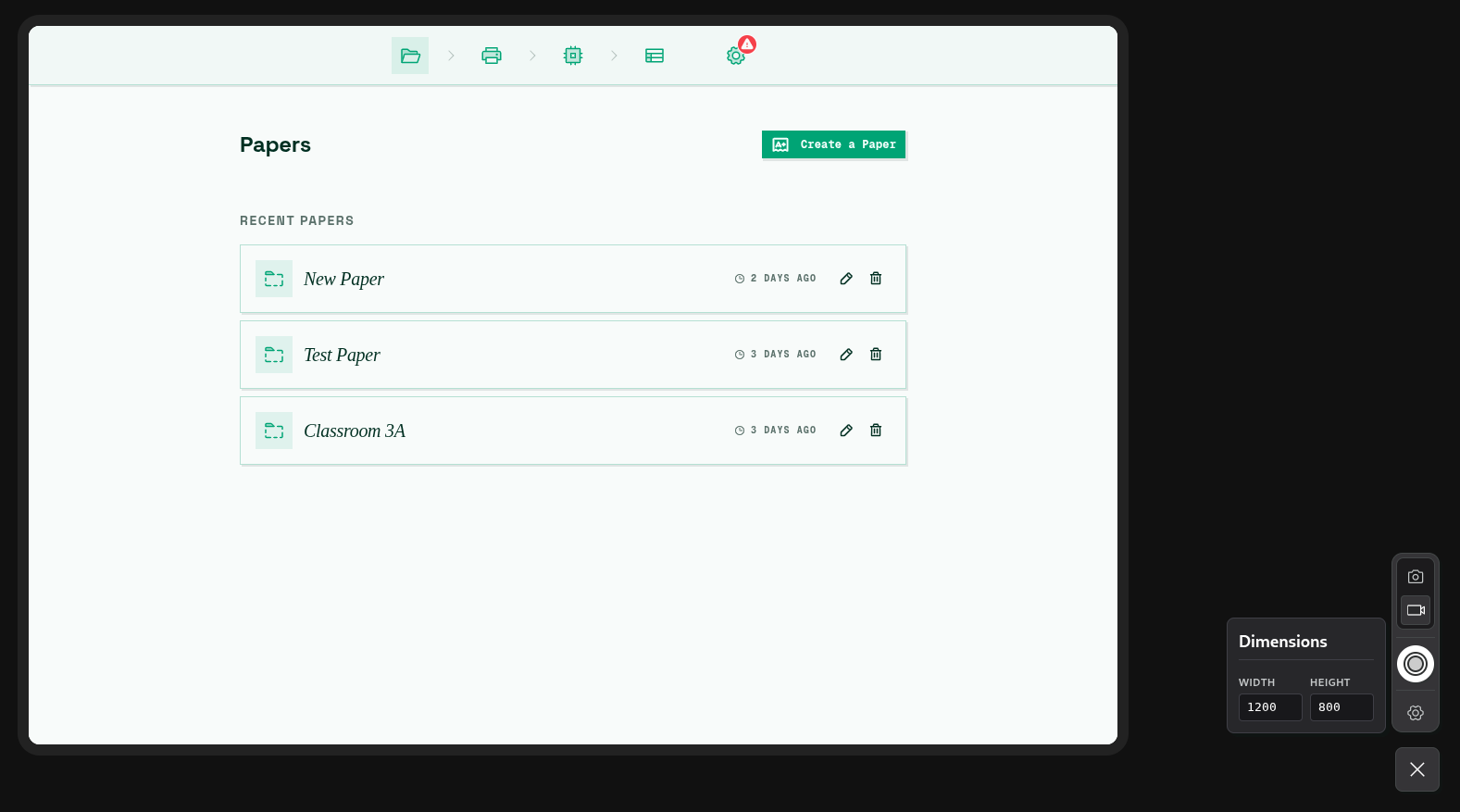 Managing custom viewport dimensions inside the plugin popover